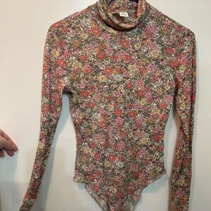 H&M Multicolor Floral Bodysuit